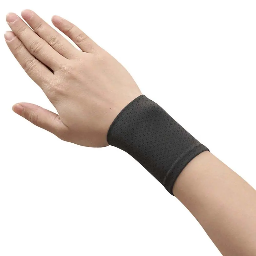 Elastic Wrist Cover Cooling Sleeves Solid Color Outdoor Sports Wristband Sunscreen Wrist Ice Silk Sleeves Cycling Arm Sleeves