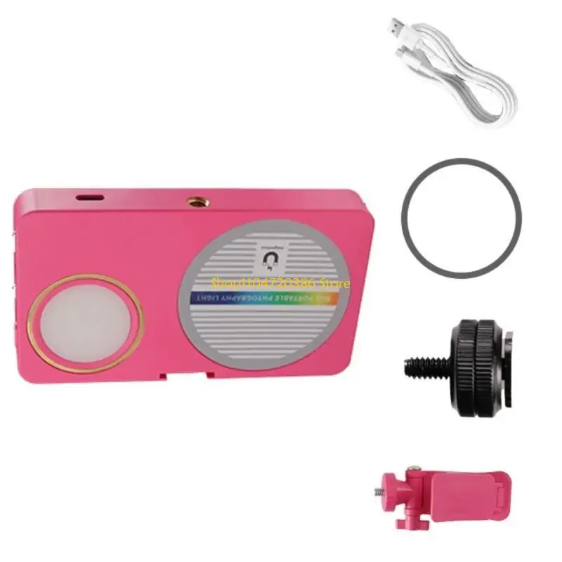 K0EA Карманный аккумуляторный светильник для телефона с магнитной насадкой заполняющий свет для фотографии