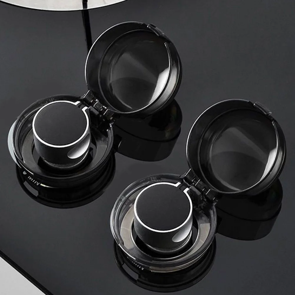 2개 가스레인지 손잡이 커버 유니버설 어린이 안전 잠금장치 주방 버너 손잡이 아기 보호 가스레인지 가드