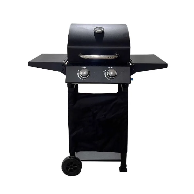 Double Side Table Large Charcoal Grill Home Patio Heating Smoker Grill Outdoor Camping BBQ Grill