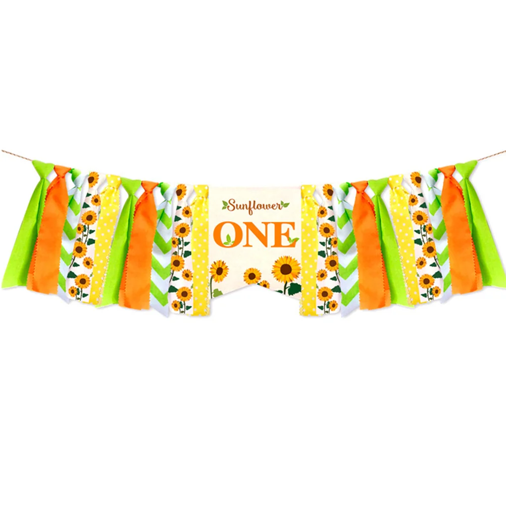 Baby 1st Birthday Party Dercorations One Flag String Suit Decorate Outdoor Decorations