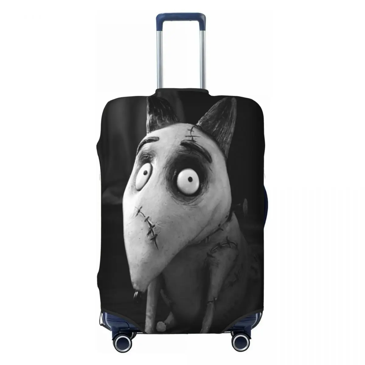 

Frankenweenie Sparky Dog Luggage Cover Elastic Tim Burton Travel Suitcase Protective Covers Suit For 18-32 inch