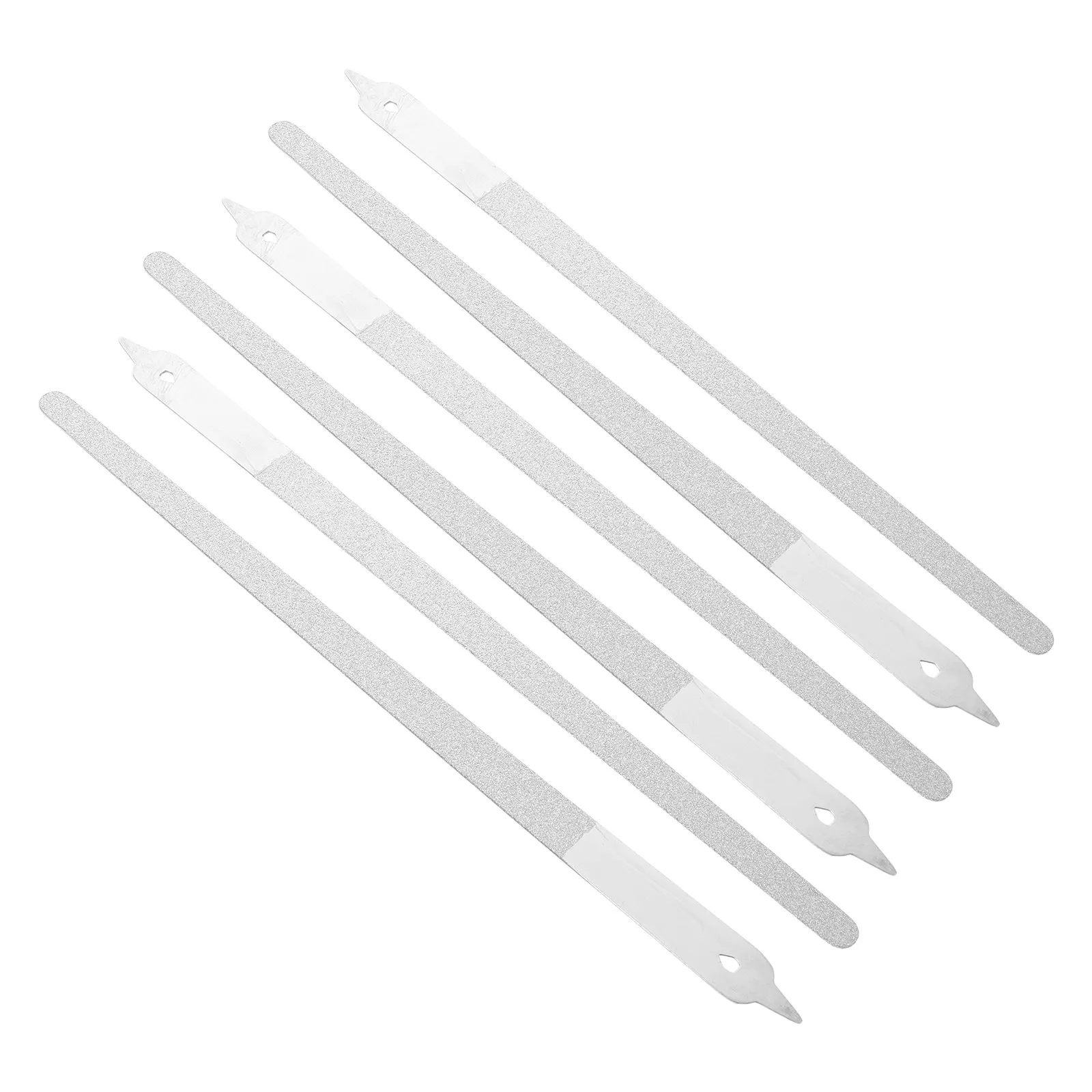

6Pcs Stainless Steel Nail Files Metal Double Sided Fingernail File Buffer for Pedicure Manicure Heavy Duty Travel Nail Supplies