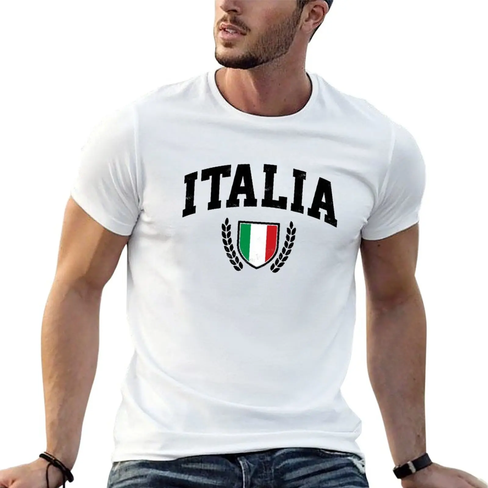

t shirts man humor T-Shirt Italy funny Flag funny Italia Shield dark t shirts