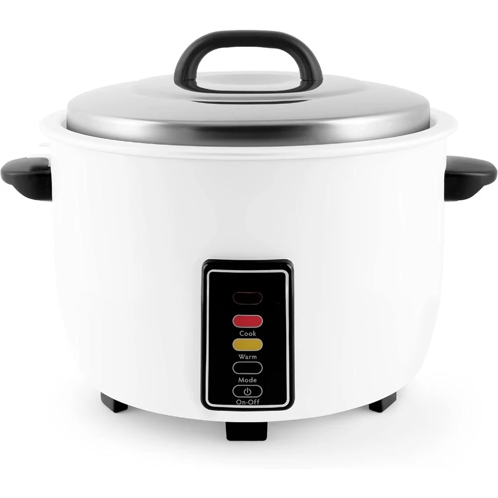 HAOYUNMA Housewares 60-Cup (Cooked) (30-Cup UNCOOKED) Commercial Rice Cooker (ARC-1033E),White