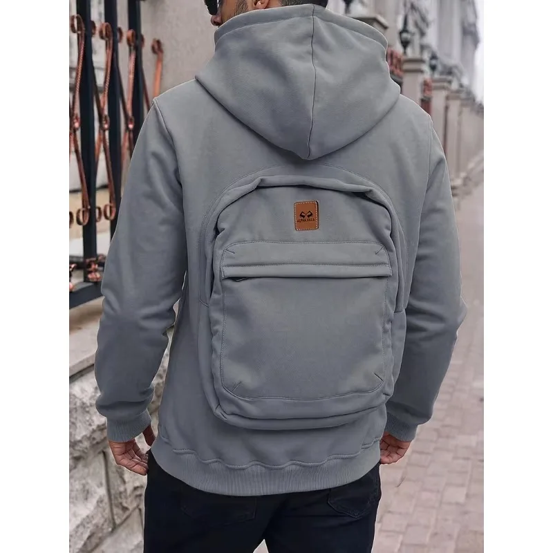 Neuer trendiger dreidimensionaler Rucksack für Männer und Frauen, modischer lockerer Hoodie, lässige Harajuku-Street-Punk-Sportbekleidung.