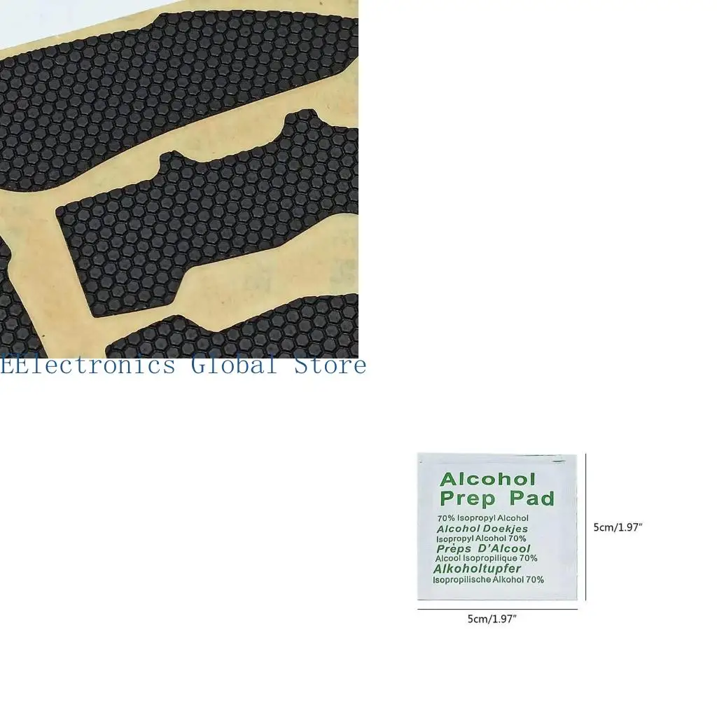 462B DIY Mouse Anti-Slip Elastics Refined Side Grips Sweat Resistant Tape Pad 5x5cm
