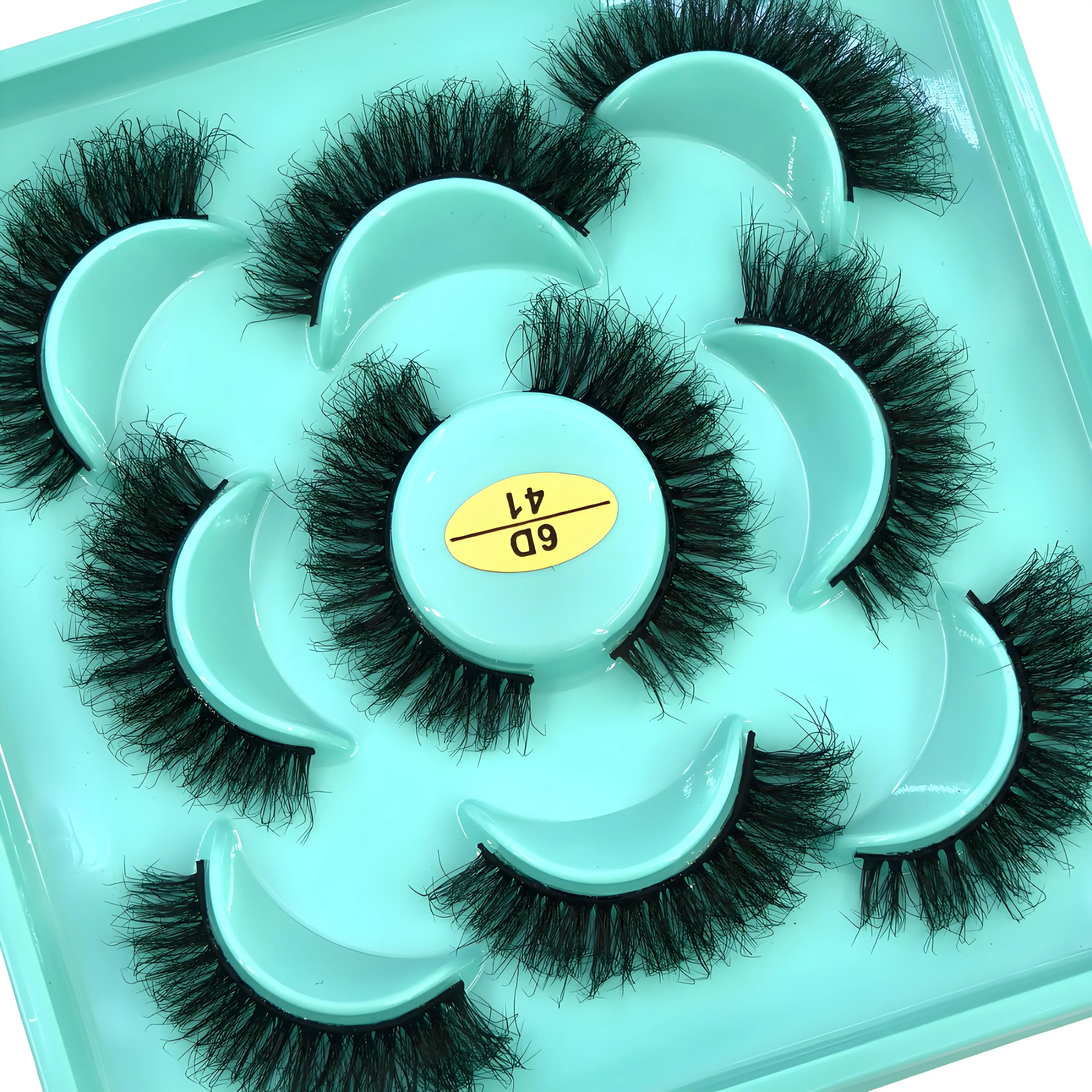 HBZGTLAD Ciglia finte Soffici ciglia di visone Cat Eye Strip Pack Ciglia finte che sembrano estensioni 8D Ciglia completamente drammatiche