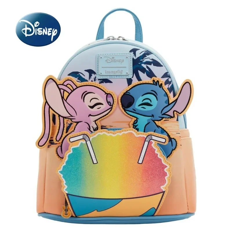 Disney Stitch nowy Mini plecak damski luksusowa marka oryginalny plecak Loungefly Cartoon 3D tornister dla dzieci wysokiej jakości