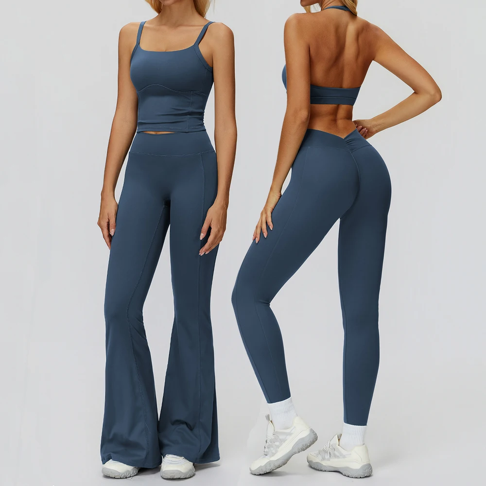

2-х предметный комплект для йоги, женская одежда, спортивный комплект, женский спортивный костюм, костюм для пилатеса, йоги, тренировочные леггинсы, спортивный бюстгальтер с эффектом пуш-ап, спортивная одежда