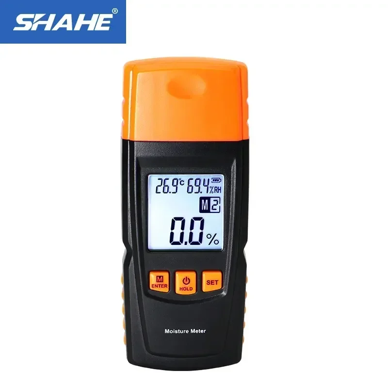 SHAHE Digital Moisture Meter 2~70% Wood Moisture Meter Hygrometer Humidity Tester Timber Damp Detector LCD Display 