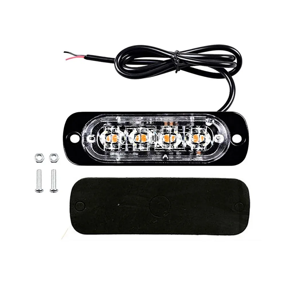 Feux de remorque à 6LED en iode, indicateur latéral de camion, barre lumineuse de dysfonctionnement de calandre de voiture, SUV, moto, balise de