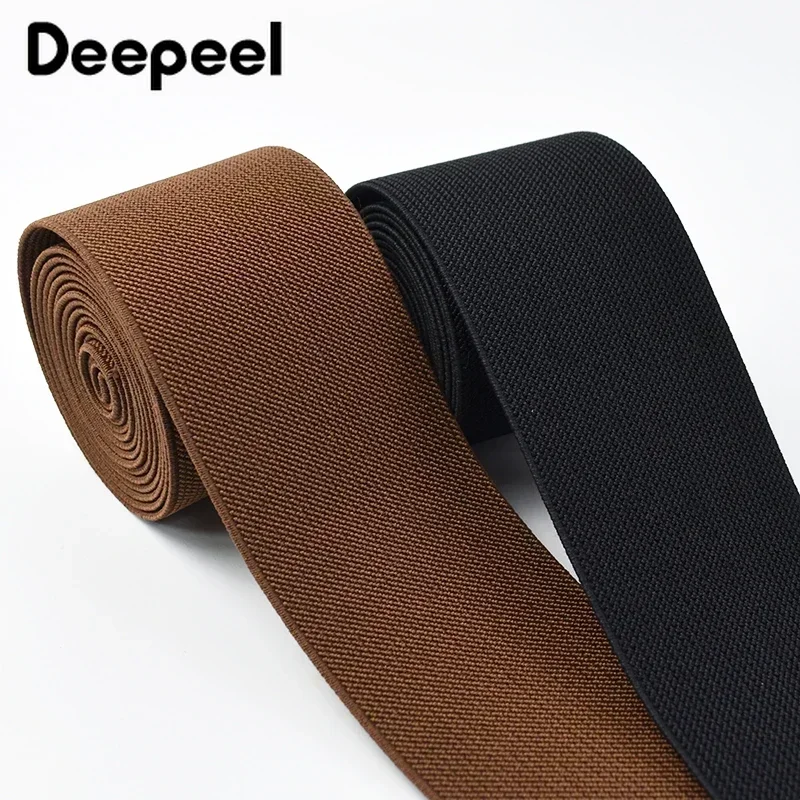 1Meter Deepeel 60mm Widen Elastic Bands 1.8mm Thick Soft Stretch Rubber Ribbon Bags Belt Clothing Webbing DIY Sewing Accessories