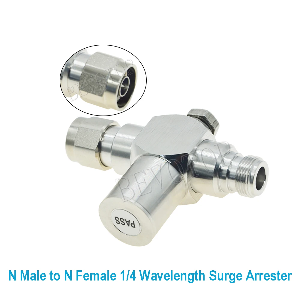 1PCS 1/4 Wavelength N Male to N Female Surge Attenuator for GSM 3G 4G LTE WiFi Signal Booster 50 Ohm BEVOTOP