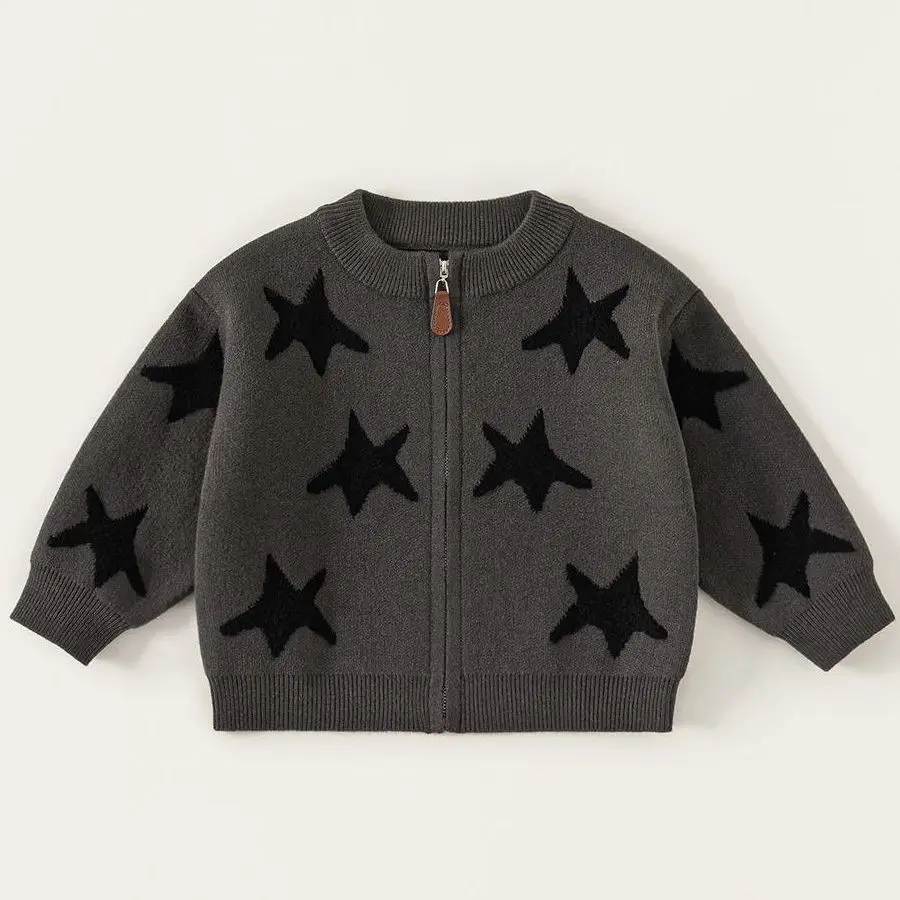 Boys Knitted Sweaters Autumn Winter Children's Casual Tops Kids Woolen Jersey Coats Clothes Teenagers Jackets Sweater Costume 7Y