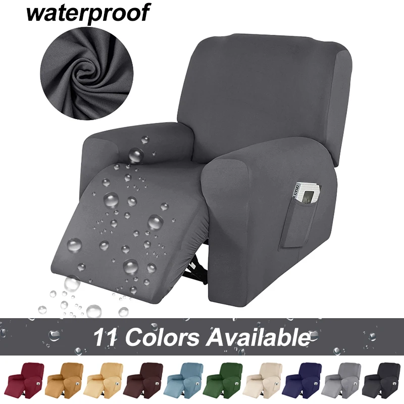 Waterproof Recliner Chair Cover Lazy Boy Recliner Sofa Cover High Stretch Chair Slipcover 1 Seater Sofa Cover For Kids Pets Home