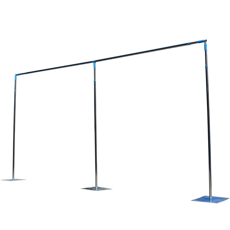 

New Adjustable Double Crossbar Backdrop Frame Arch Wedding Backdrop Curtain Stand Flower Yarn Shelf Party Events DIY Decoration