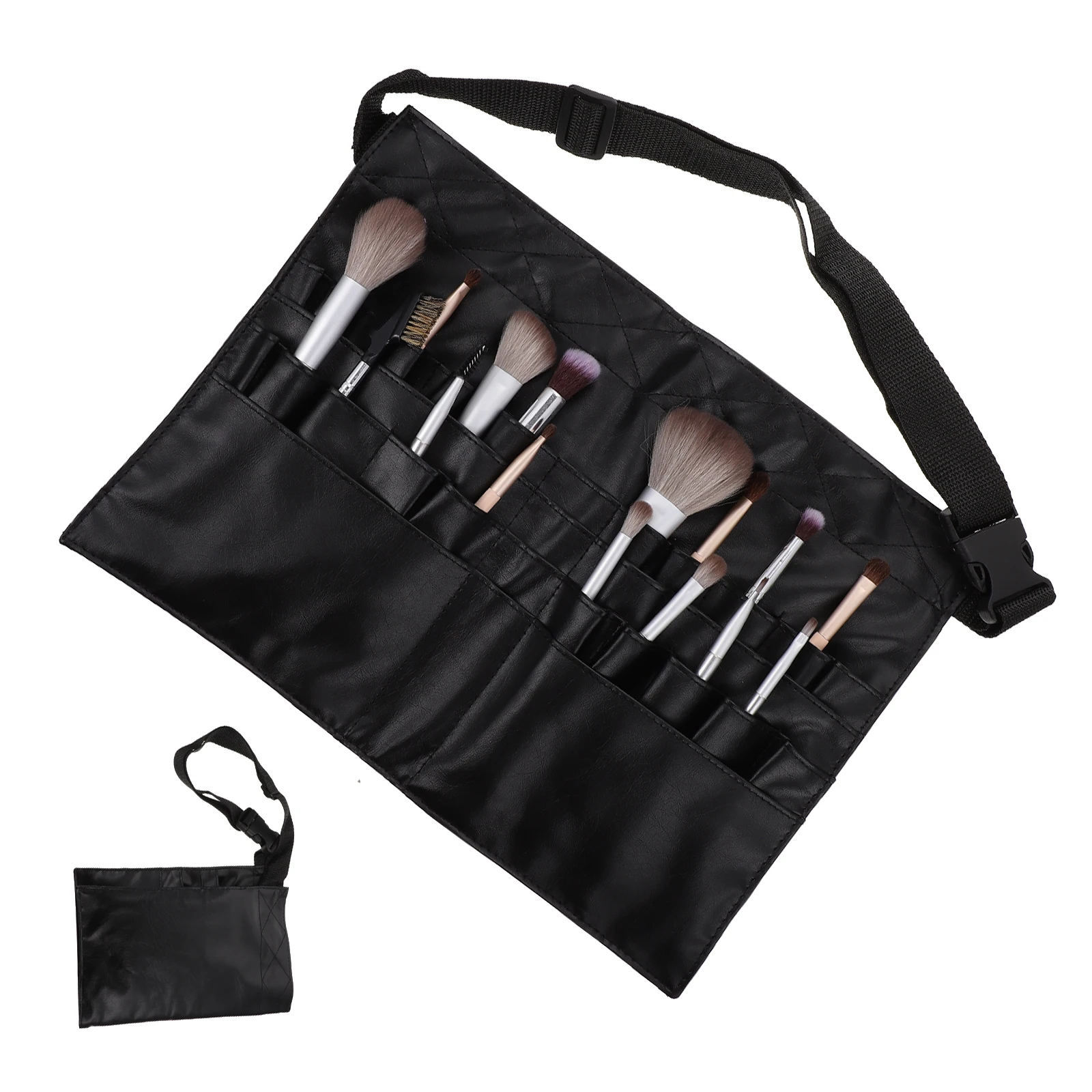 

1Pcs Makeup Brush Storage Bag Portable Professional Waist Bag Brush Organizer Makeup Artist Tool Pouch Bright Color