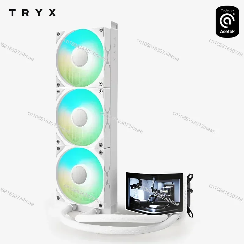 TRYX PANORAMA 360mm liquid cooler ARGB 6.5-inch curved screen/Asetek 8th generation/KANALI software support