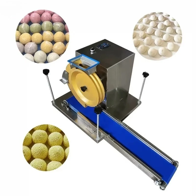 Automatic Sweet Potato Balls Making Machine Delicious Snack Sticky Bean Buns Dough Ball Rounding Machine