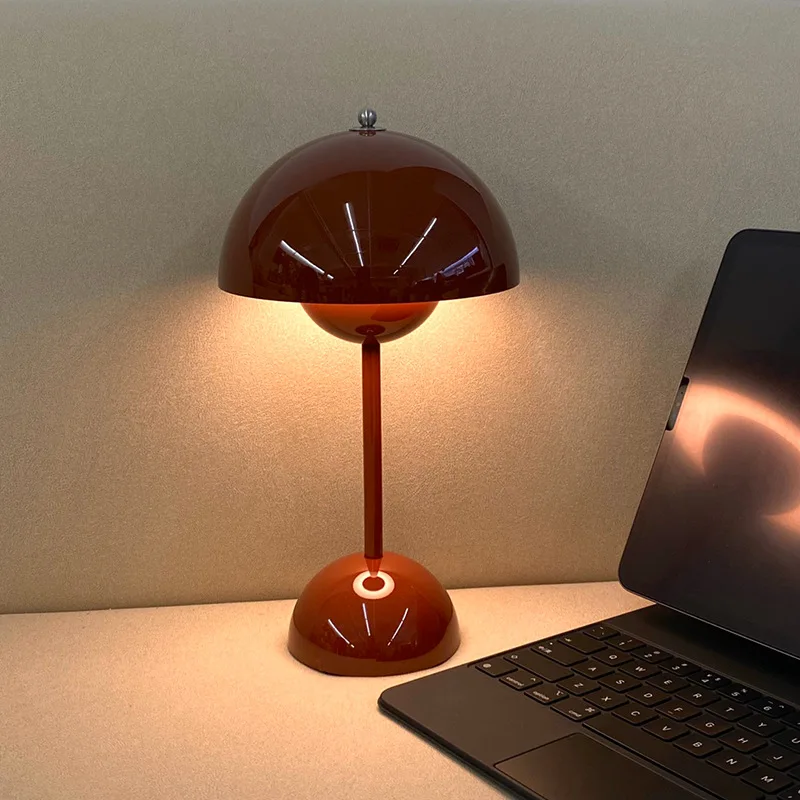 

Charging Touch Dimming Bud Table Lamp Danish Designer Modern Simple Fashion Bedside Lamp Study Eye Protecting Table Lamp