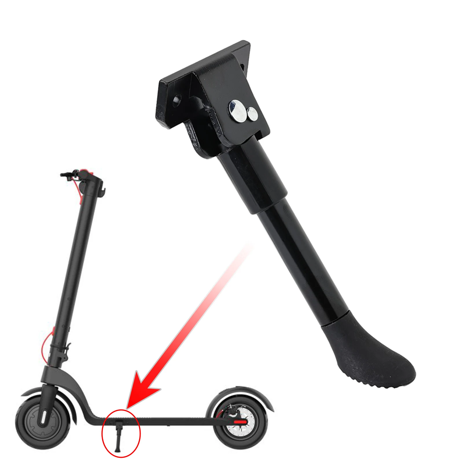 X7 Electric Scooter Parking Kickstand for HX KickScooter X7 X8 Foot Support Stand Tripod Side Aluminium Alloy Spare Parts