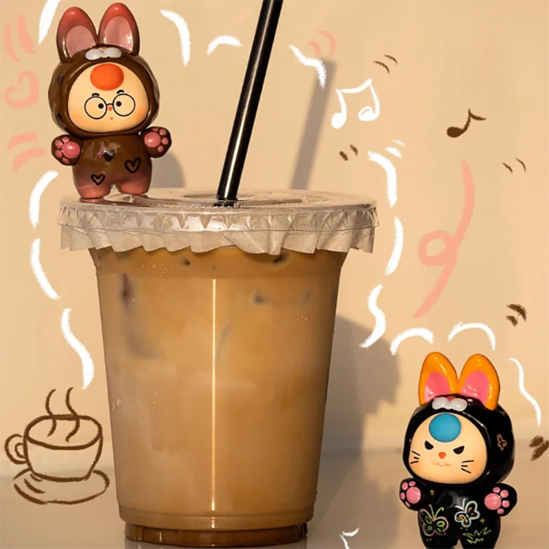 

Baby Three Dopamine Little Rabbit Mengl Series Blind Box Mystery Box Caixa Sorpresa Girls Anime Figures Cute Model Birthday Gift