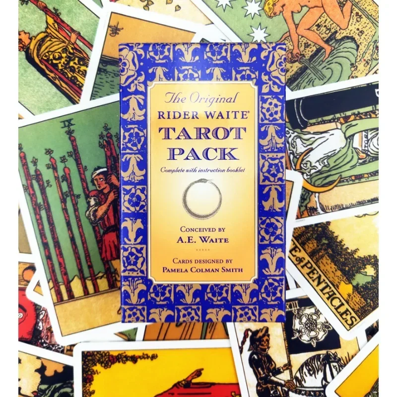 10.3*6cm Original Rider Waite Tarot Deck 78 Pcs Cards for Bbeginners Classic Edition Board game