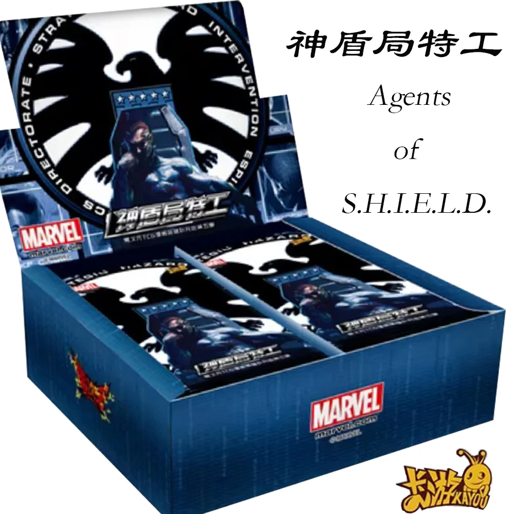 

KAYOU Marvel Game Collection Cards Action Science Fiction Movies Agents of S.H.I.E.L.D. High Quality Exquisite Card Toy Kid Gift