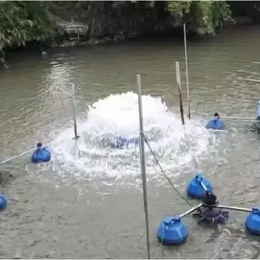 Pompa oksigenasi energi udara akuarium kolam ikan baja tahan karat daya tinggi