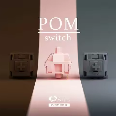 AKKO CS POM Switch Pink Brown Silver Full POM 3 Pin Linear tactile 40g 43g 45g Mechanical keyboard Switches Gaming Custom Switch