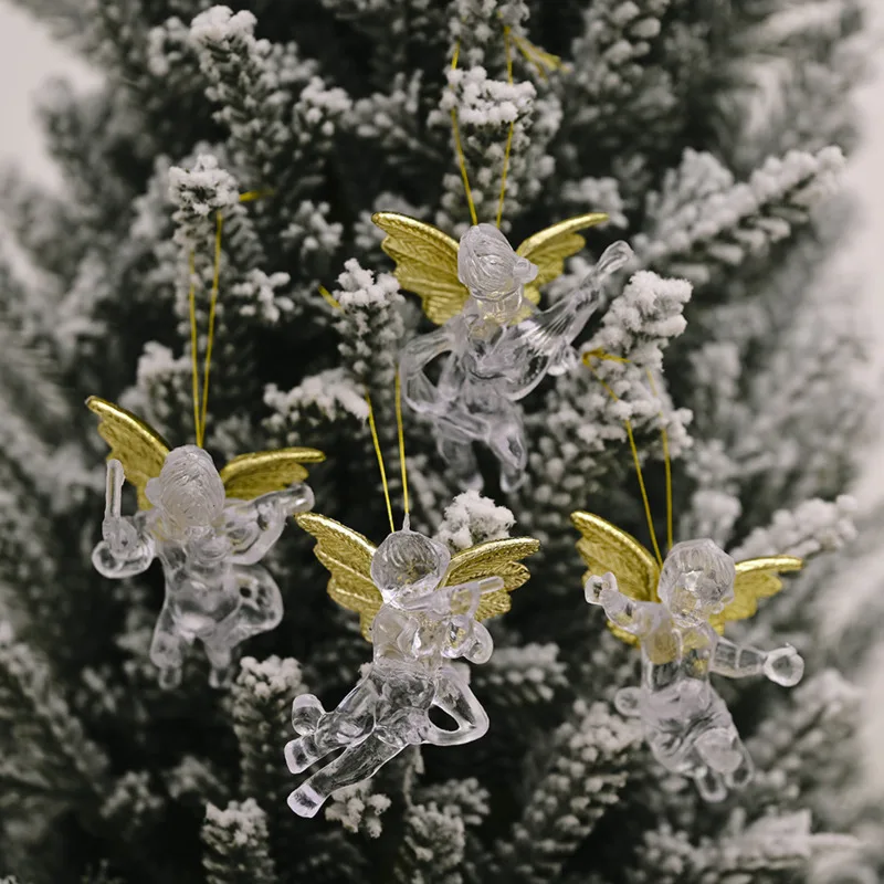 Hobby Decorative Products Transparent Angel Pendant Creative New Angel Pendant Christmas Tree Pendant