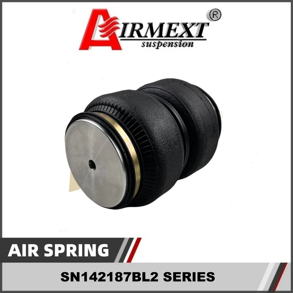 SN142187BL2-KS1-S/ Airlift 5813 Fit KSPORT coilover(Thread M52*1.5)/Air suspension Double bellows airspring pneumatic /airbag