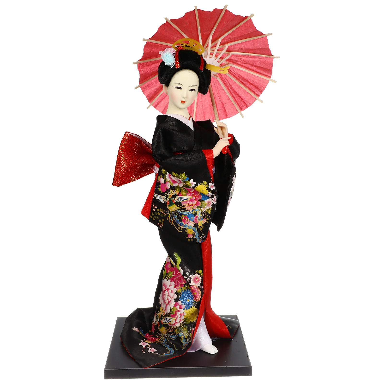 Bandeja de madera para decoración del hogar, escultura de fiesta asiática, estatua de Geisha, Miss Silk