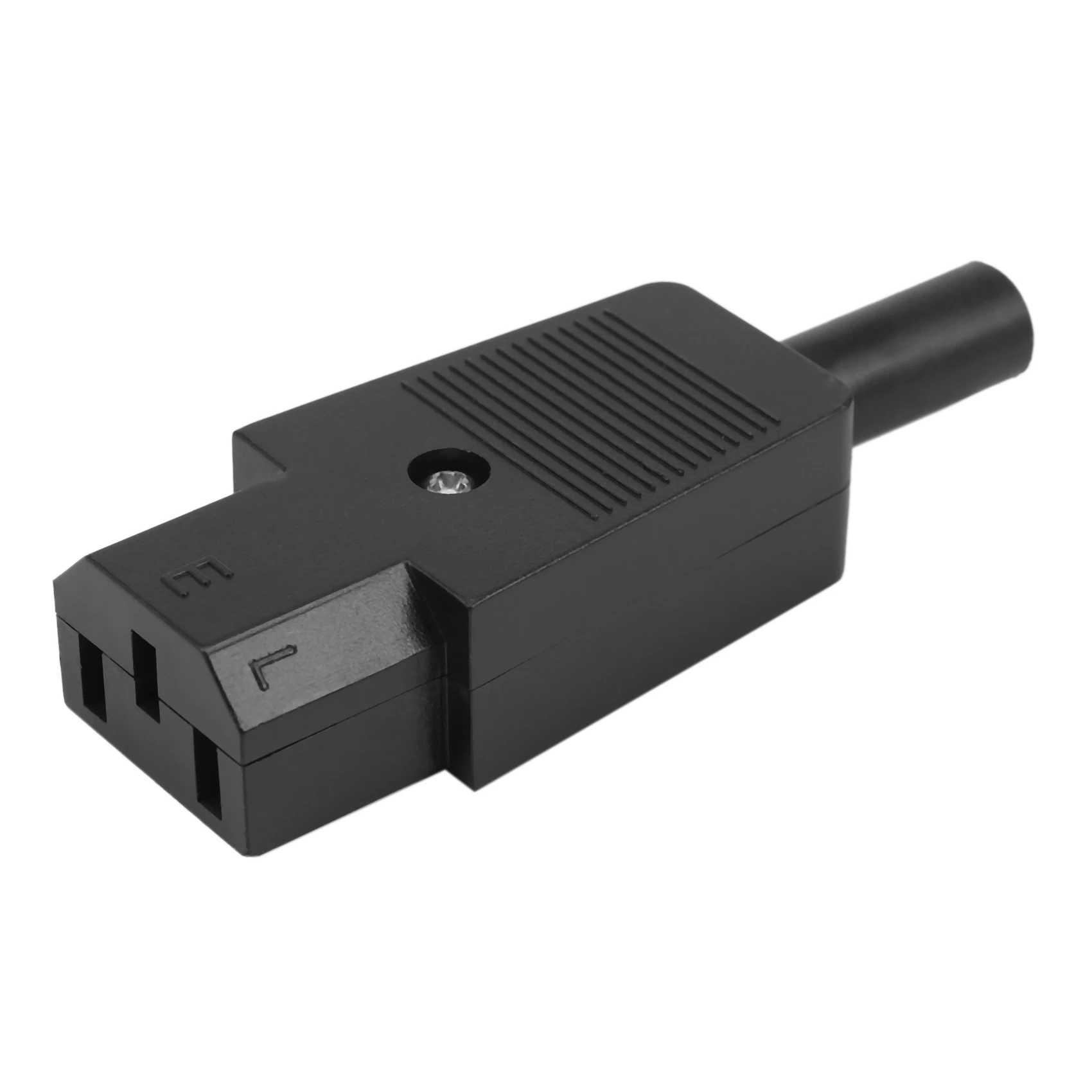 5 PCS IEC 320 C13 Adaptador de tomada fêmea 3 pinos Tomada Cabo de alimentação Conector reutilizável