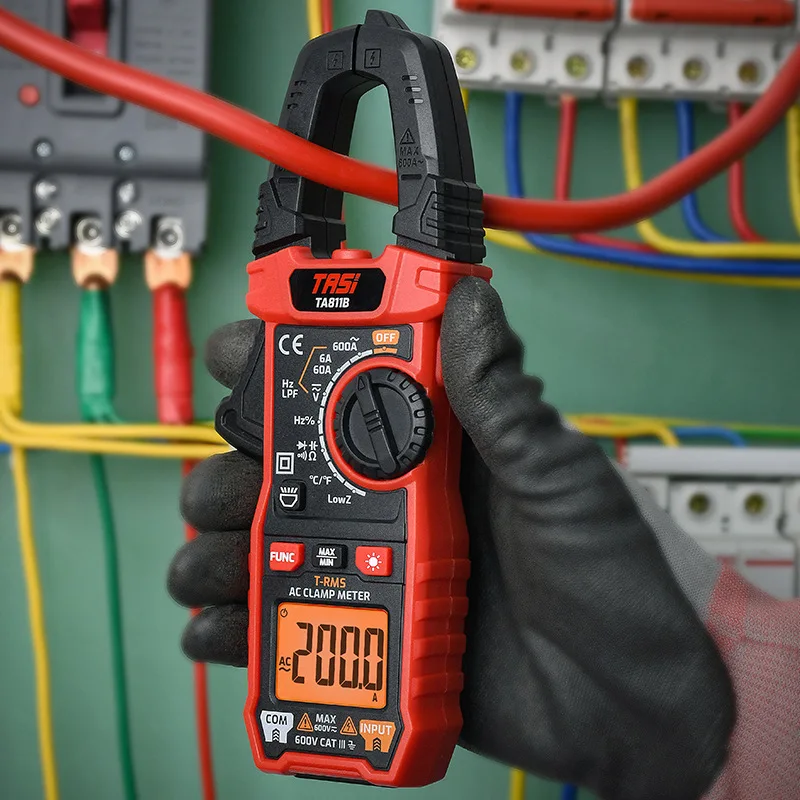 Digital Clamp Meter High‑Accuracy AC DC Voltage Current Tester Multi‑Function Electrician Clamp Multimeter