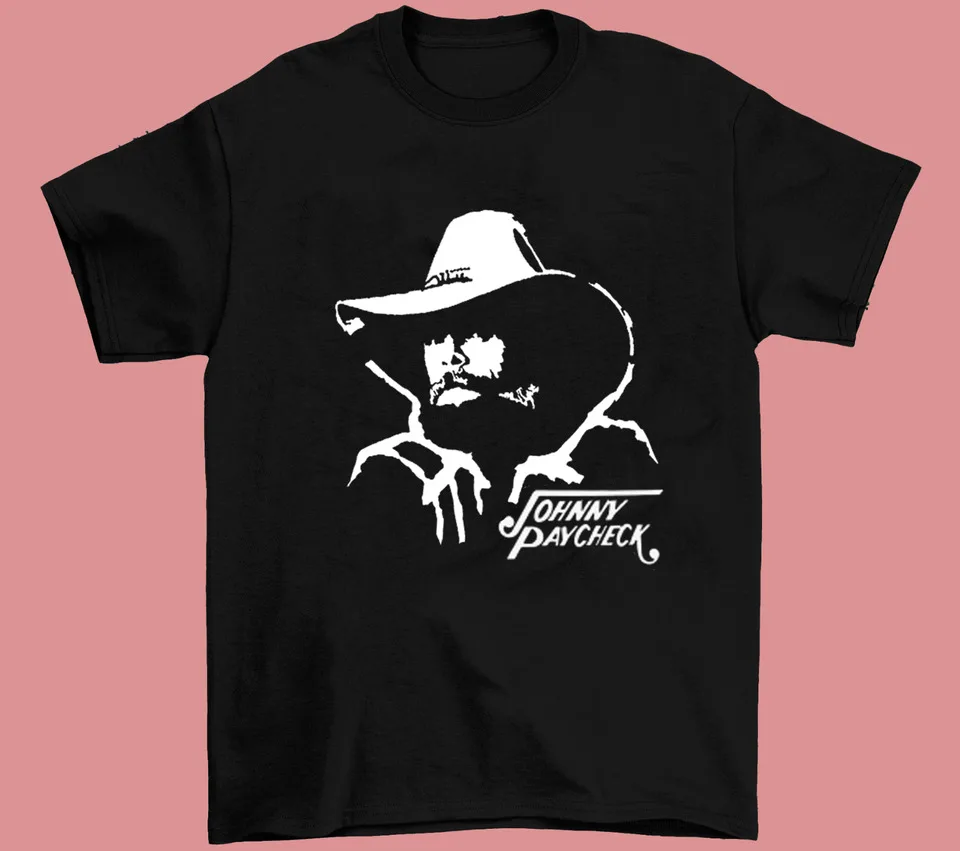 Johnny Paycheck sHeavy Cotton Black Size S-5XL Unisex Cotton T-Shirt