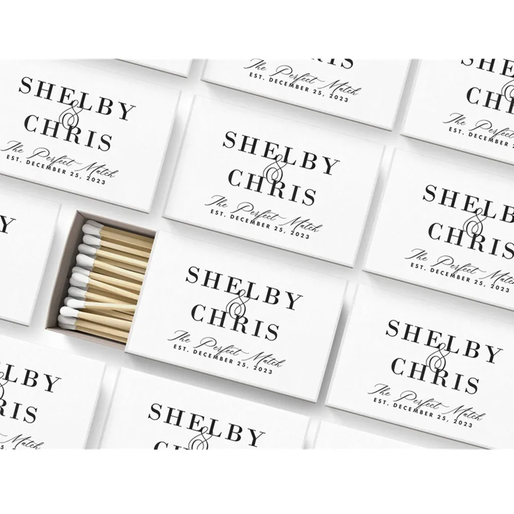 Wedding Shower Matches BULK SET OF 50 - Custom Matches - Wedding Favors - Bridal Shower Favors - Custom Party Favors - Wedding F