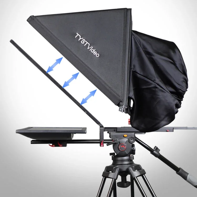 TYST-Studio Teleprompter vidro para fala, 24 ", tripé, mamona, tripé, vidro, fornecimento do fabricante