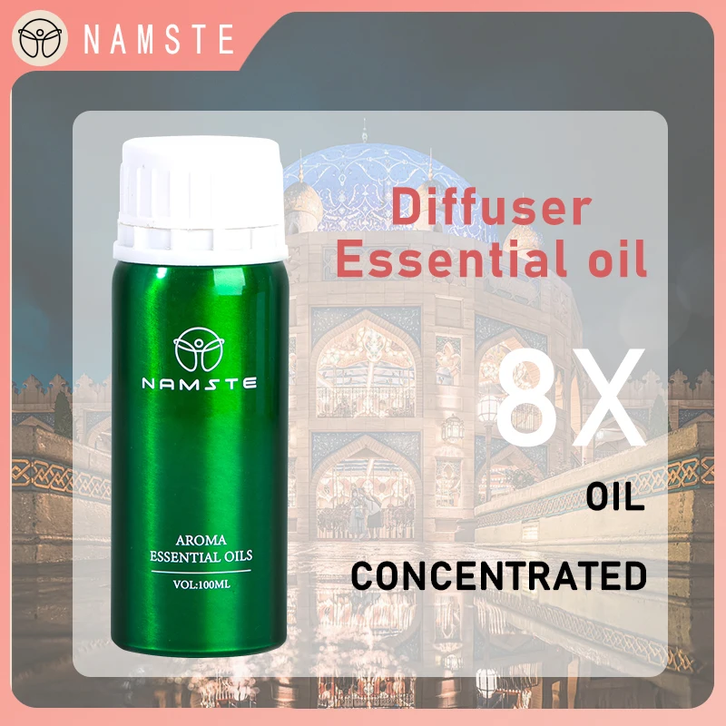 NAMASTE 100ML Parfum Essentiële Olie Hotels Home Luchtverfrisser Pure plantaardige etherische olie Diffuser commerciaFree 5PC Van 5ml Monsters