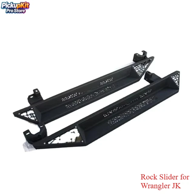 

Heavy Duty Blade Rock Slider Side Step – Textured Black Running Board for Wrangler JK 2 Door 2007-2018