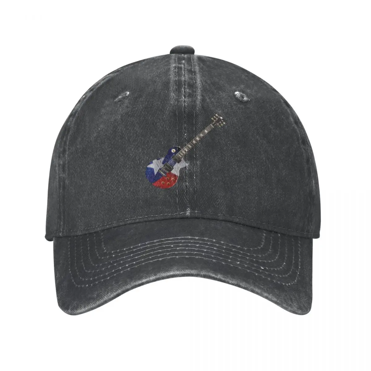 Texas Flag Guitar at 45 Degree Angle Cowboy Hat Ball Cap Golf Hat Golf Hat Man Luxury Brand Women's Hats Men's