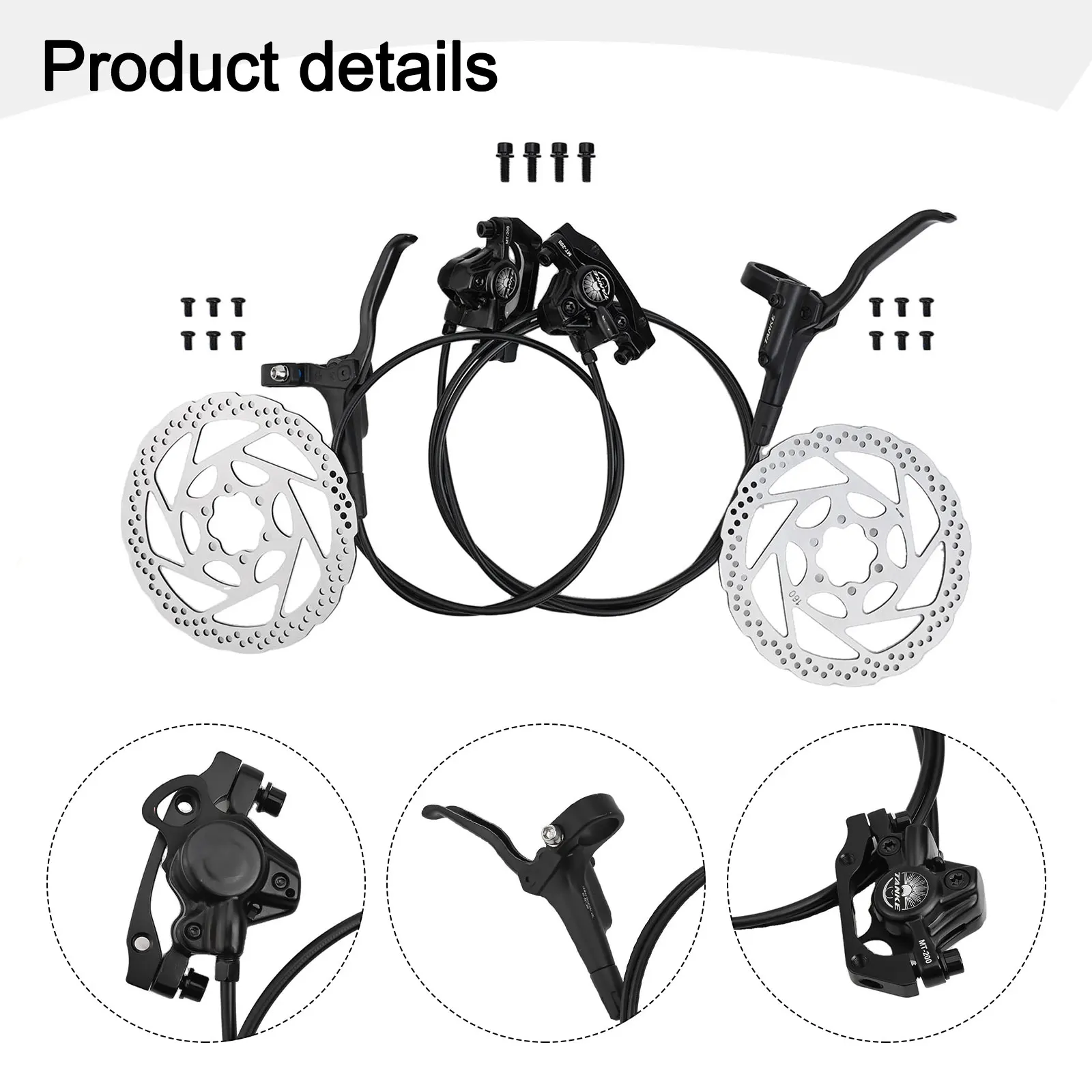 

Double Piston Brake Disc Brake Braking Performance Optimal Tubing Length Strong Sealing Properties For Mountain Bikes