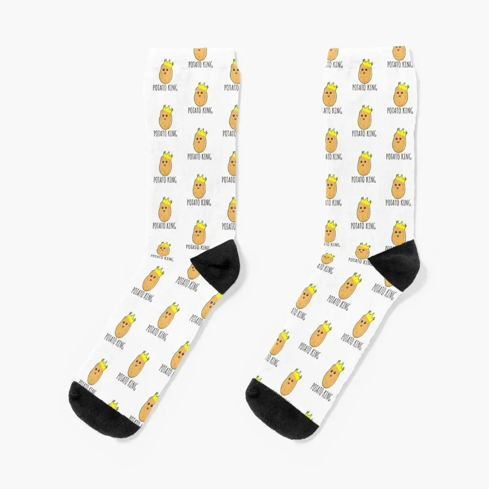 

Potato King - Funny Potato gift Socks Crossfit Wholesale anime Soccer Men Socks Luxury Brand Women's