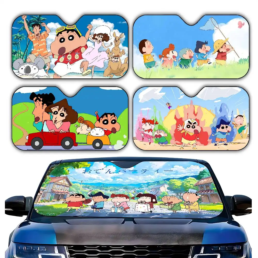 

C-Crayon S-Shin-chan Car Sunshade Curtains Driving Car SunShade Windscreen Cover Shade Car SunShade UV Rays Sun Visor Protector