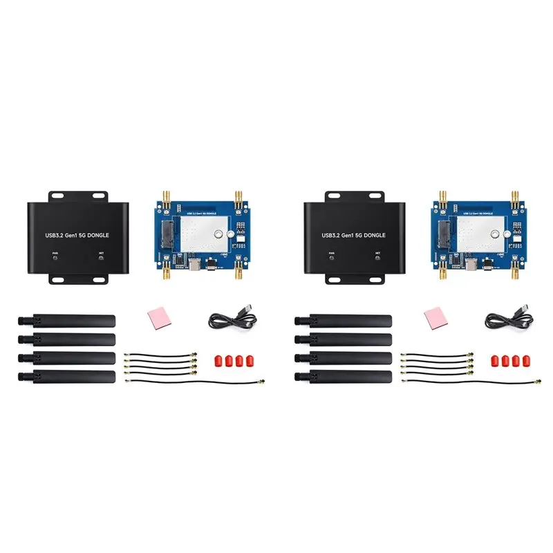 

Classic-2X Usb3.2 Gen1 5G Communication Expansion Board With Case Supports For Simcom/Quectel M.2 Module For 3042/3052