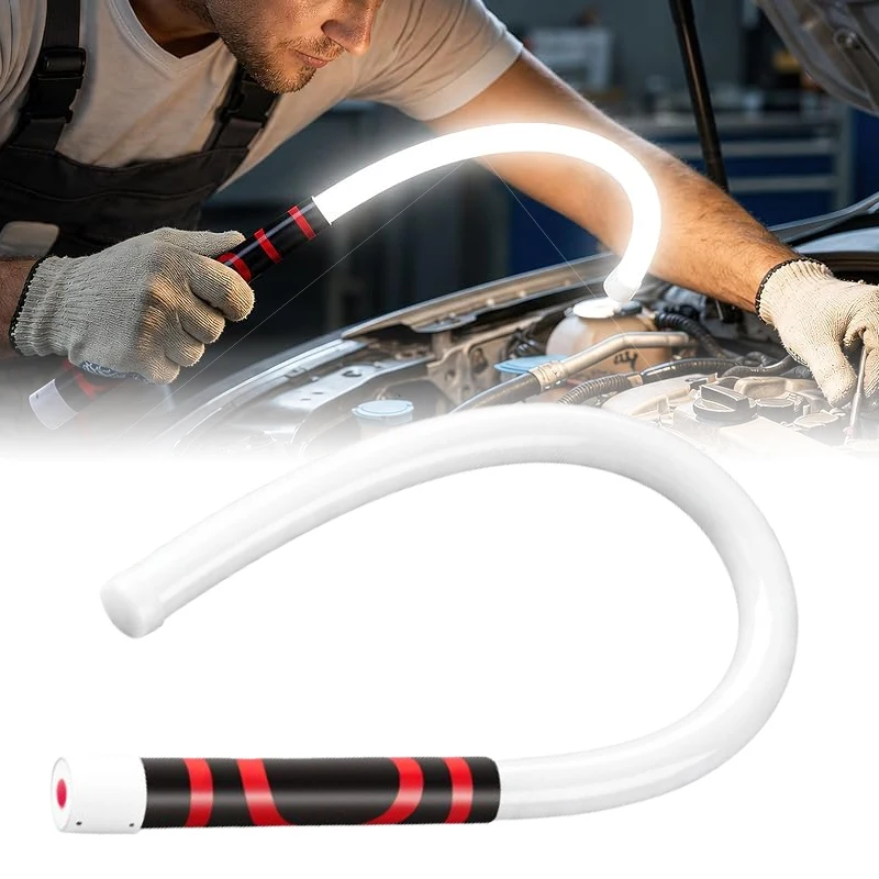 Flexible Bendable LED Work Light USB Rechargeable Shape-Retaining Slim Inspection Lamp for Car Engine Repair Mechanic Workshop