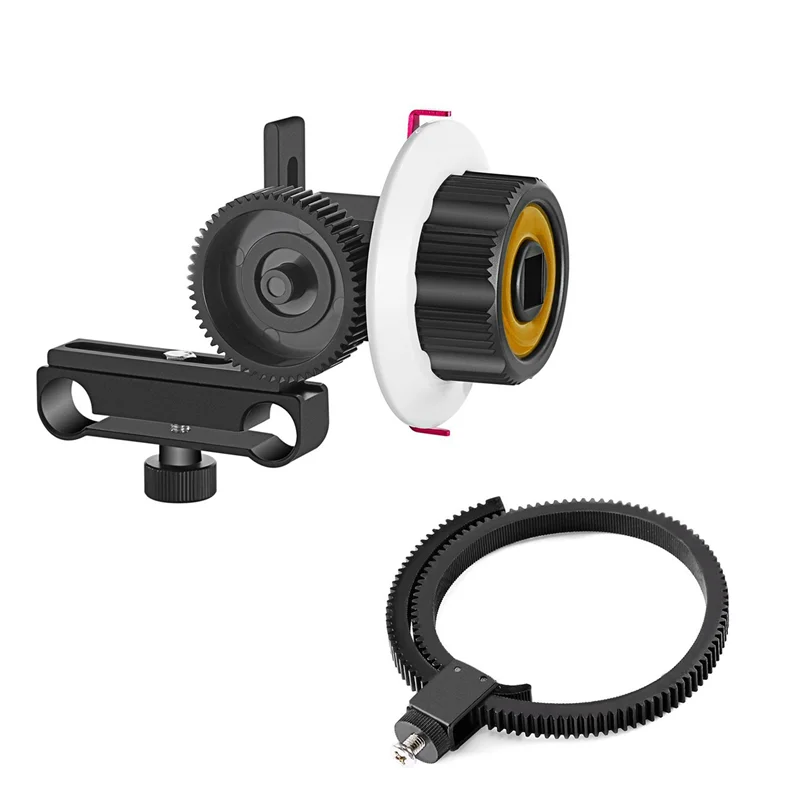 Ежедневная камера 2X VD-F0 Follow Focus 15 мм Follow Focus с ремнем кольца передач для Canon Nikon Sony и других DSLR-камер