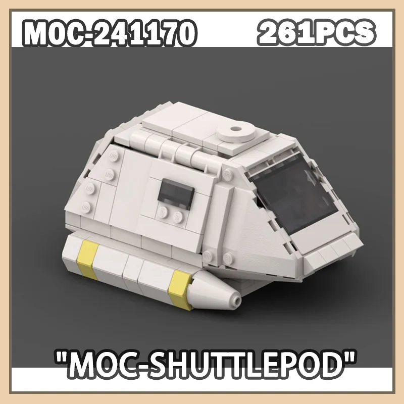 

MOC-241170 Space War Set Shuttlepod Building Blocks Creative Starfighter Accessories Gift Klocki Shuttlecraft Space Fighter 261P