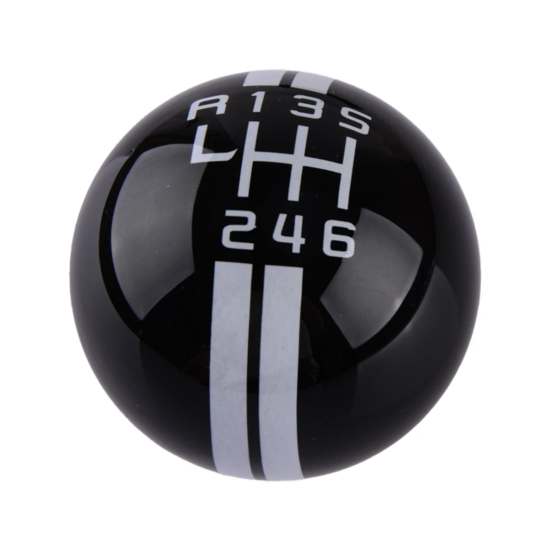 

Round Ball Manual Gear Shift Knob Shifter Black Lever 6 Speed fit for Ford Mustang Shelby GT 500 New